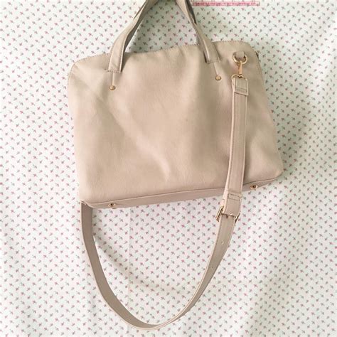 zara cream bag